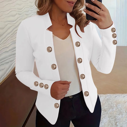 Women’s Elegant Cropped Blazer | Casual Business Office Jacket