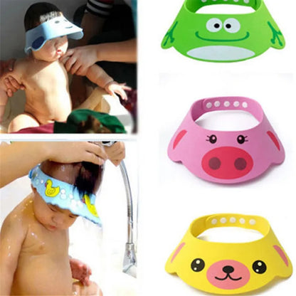 Adjustable Baby Shower Cap | Kids Shampoo Protection Hat
