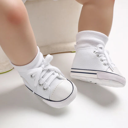 Classic Baby Canvas Sneakers | Anti-Slip First Walker Shoes for Boys & Girls