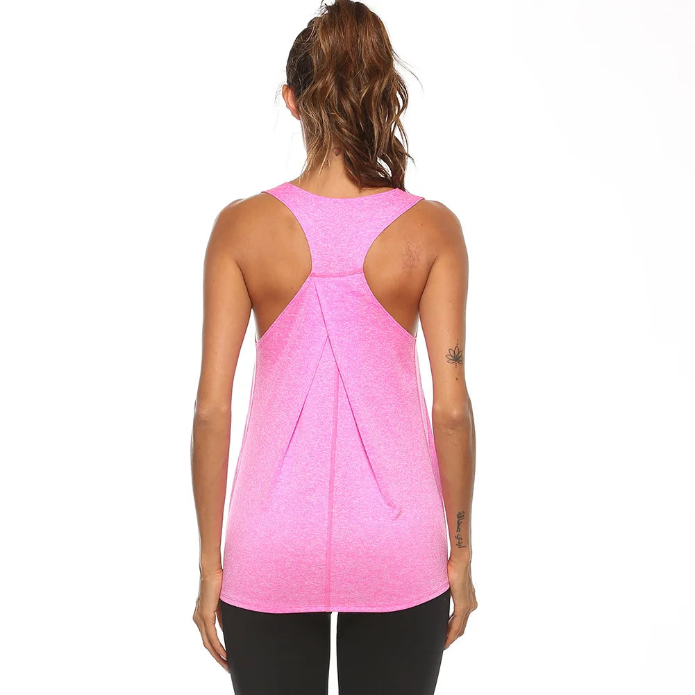 Women Running Shirts Sleeveless Workout Tank Clothes