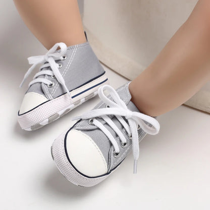 Classic Baby Canvas Sneakers | Anti-Slip First Walker Shoes for Boys & Girls