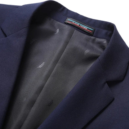 Solid Color Blazer Men's Fashion Business Solid Color British Style Professional Work Groom Wedding Dress Best Man Blazer Jacket