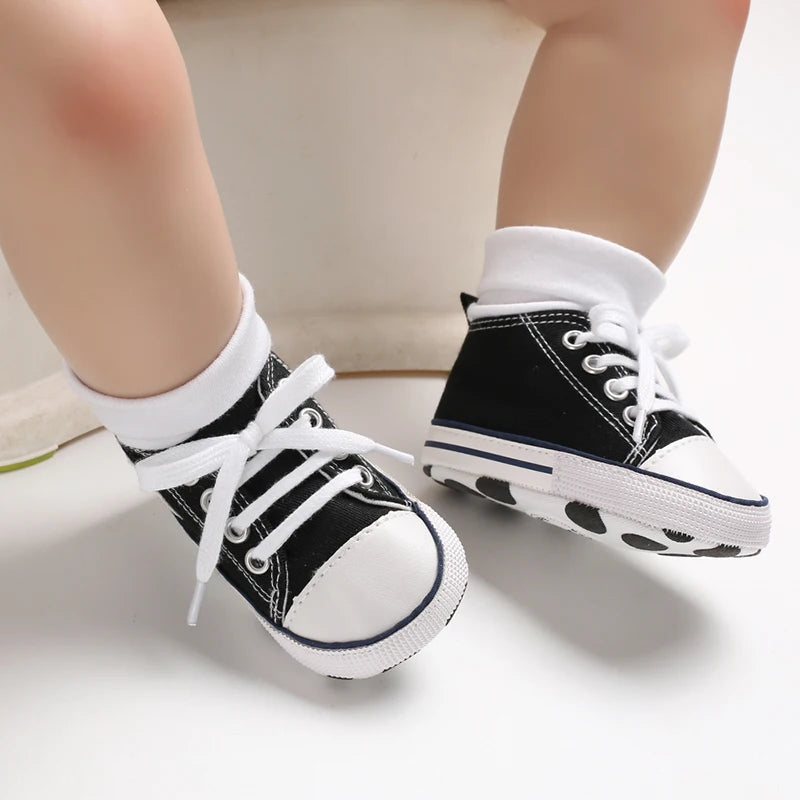 Classic Baby Canvas Sneakers | Anti-Slip First Walker Shoes for Boys & Girls
