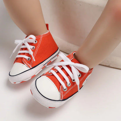 Classic Baby Canvas Sneakers | Anti-Slip First Walker Shoes for Boys & Girls