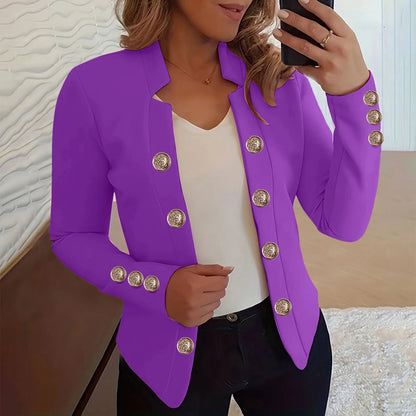 Women’s Elegant Cropped Blazer | Casual Business Office Jacket