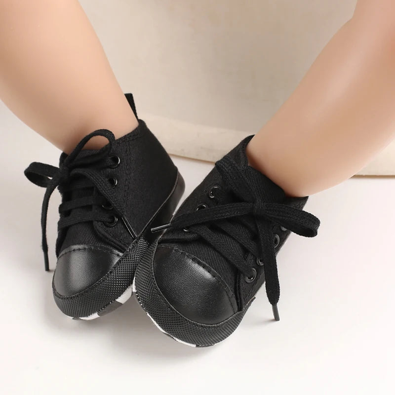 Classic Baby Canvas Sneakers | Anti-Slip First Walker Shoes for Boys & Girls