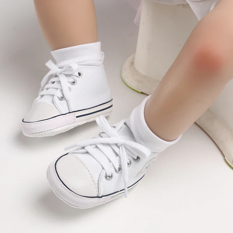 Classic Baby Canvas Sneakers | Anti-Slip First Walker Shoes for Boys & Girls