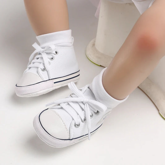 Classic Baby Canvas Sneakers | Anti-Slip First Walker Shoes for Boys & Girls