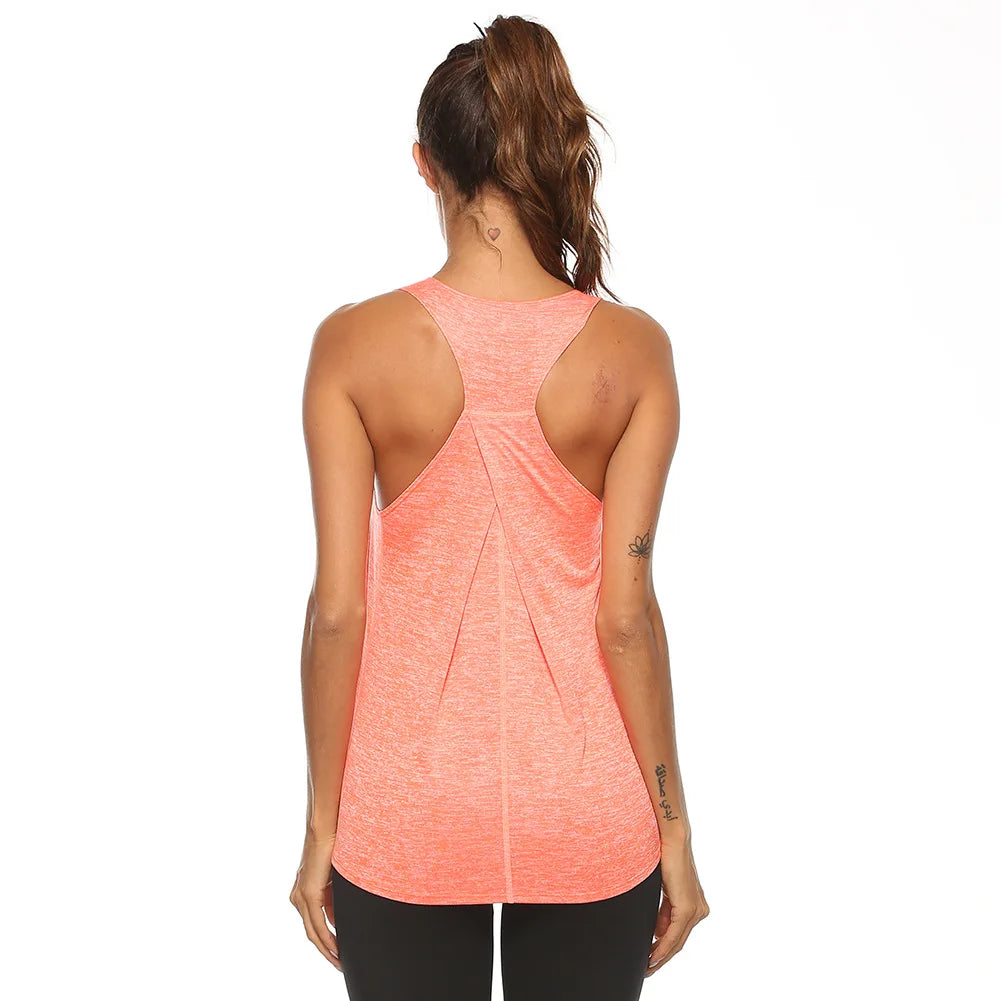 Women Running Shirts Sleeveless Workout Tank Clothes