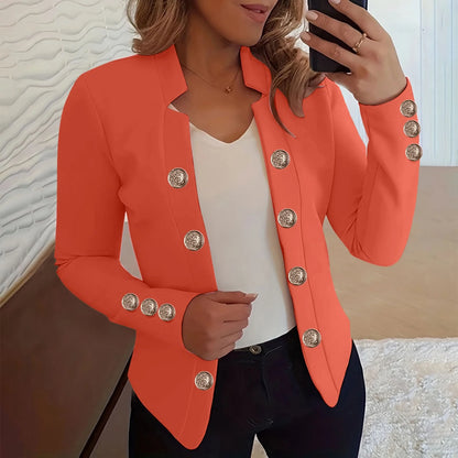 Women’s Elegant Cropped Blazer | Casual Business Office Jacket