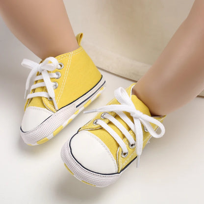 Classic Baby Canvas Sneakers | Anti-Slip First Walker Shoes for Boys & Girls