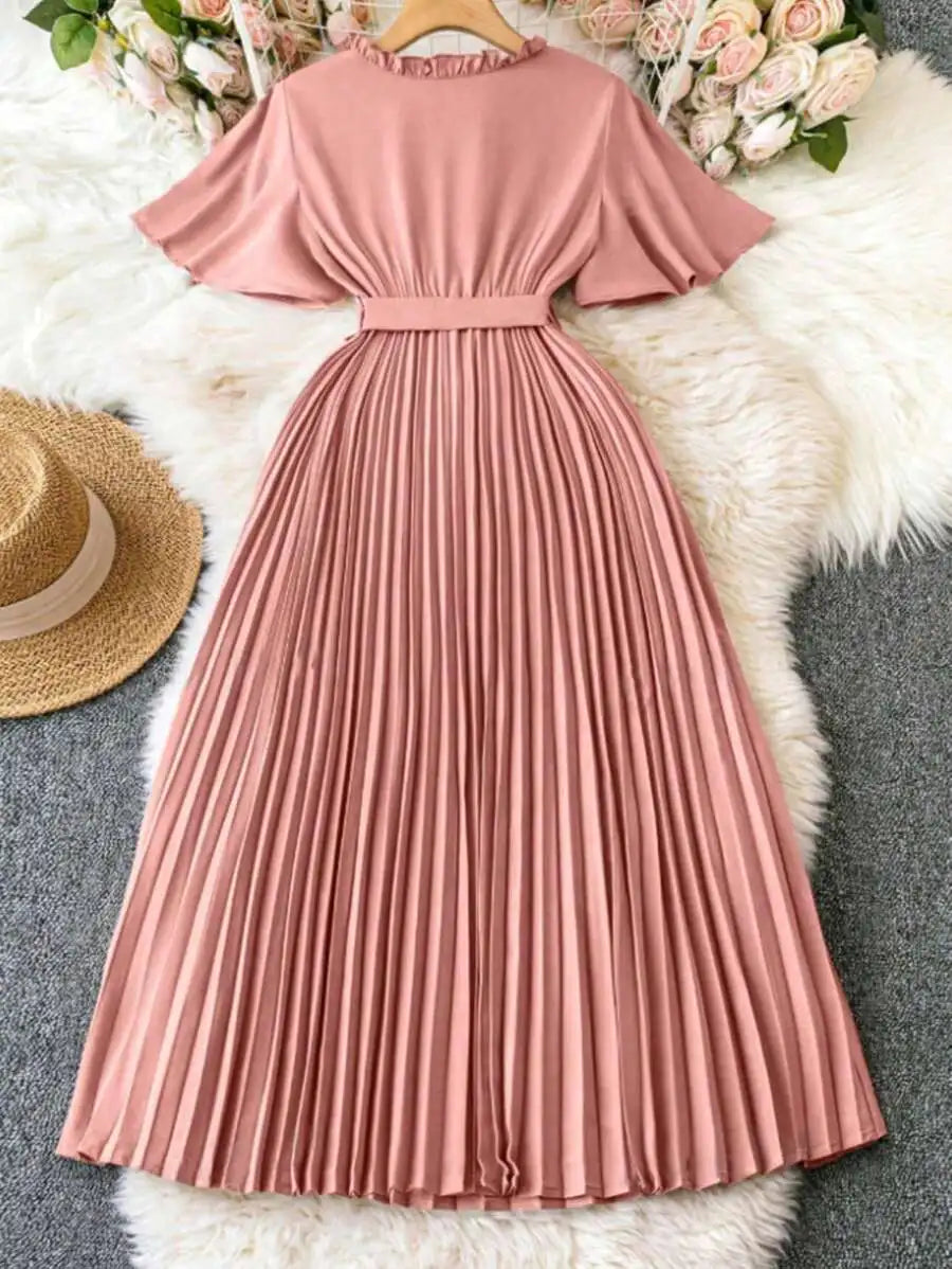 RAFA Elegant Pleated Midi Dress