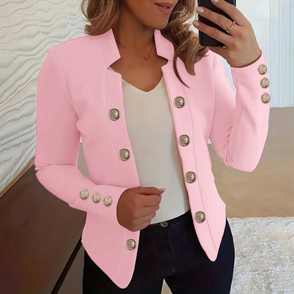 Women’s Elegant Cropped Blazer | Casual Business Office Jacket