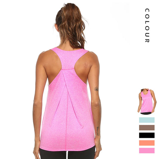 Women Running Shirts Sleeveless Workout Tank Clothes