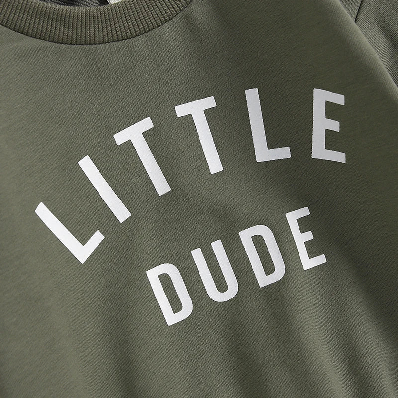 Toddler Boys Casual Sweatshirt & Pants Set | Soft Cotton Outfit