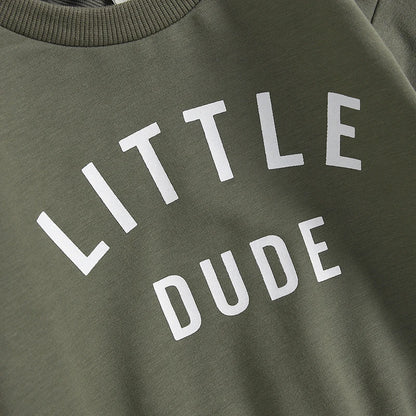 Toddler Boys Casual Sweatshirt & Pants Set | Soft Cotton Outfit