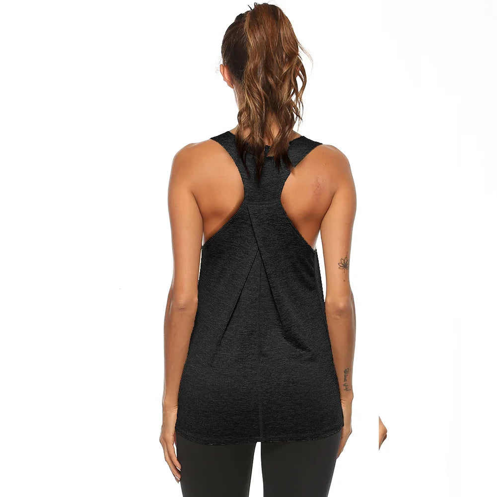 Women Running Shirts Sleeveless Workout Tank Clothes