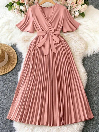 RAFA Elegant Pleated Midi Dress