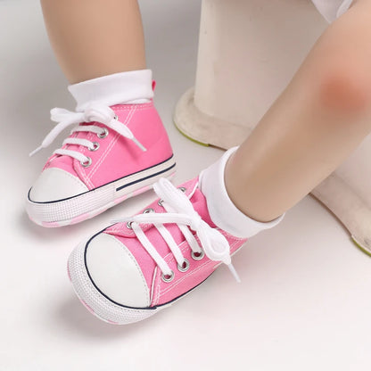 Classic Baby Canvas Sneakers | Anti-Slip First Walker Shoes for Boys & Girls