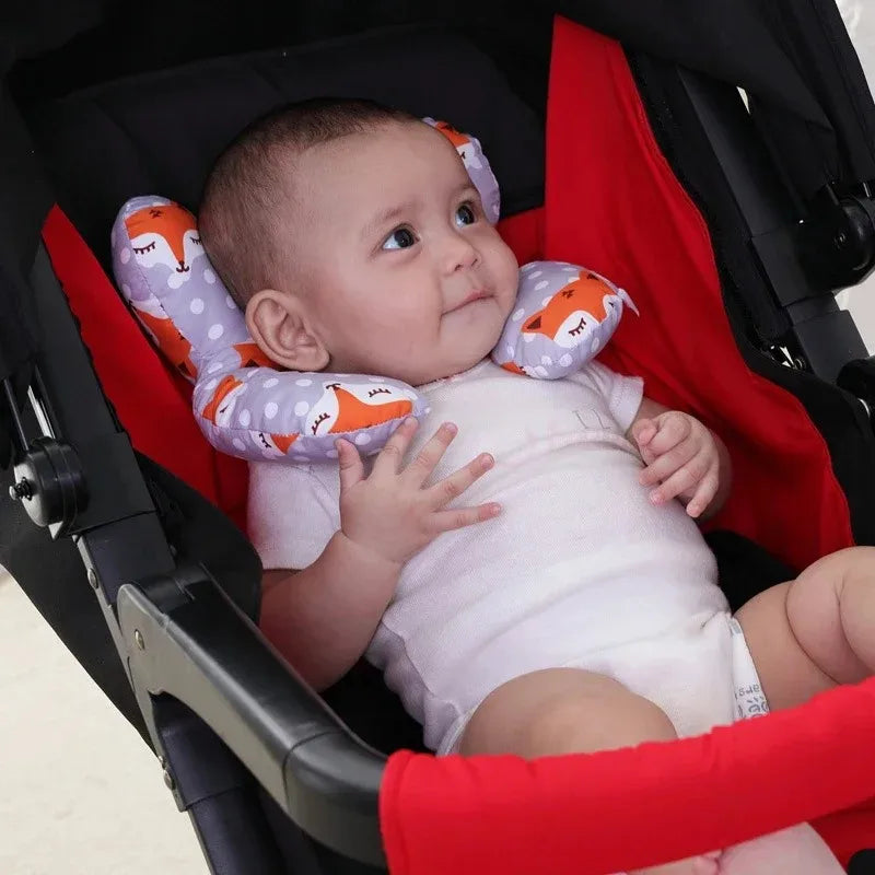 U-Shaped Baby Stroller Pillow | Soft Neck Support Cushion