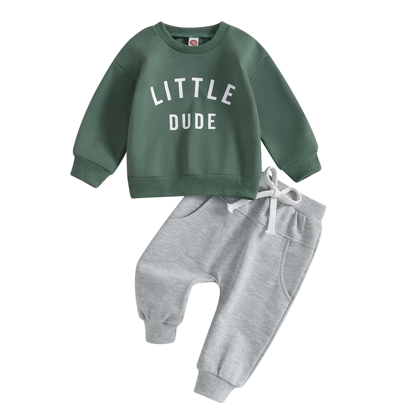 Toddler Boys Casual Sweatshirt & Pants Set | Soft Cotton Outfit
