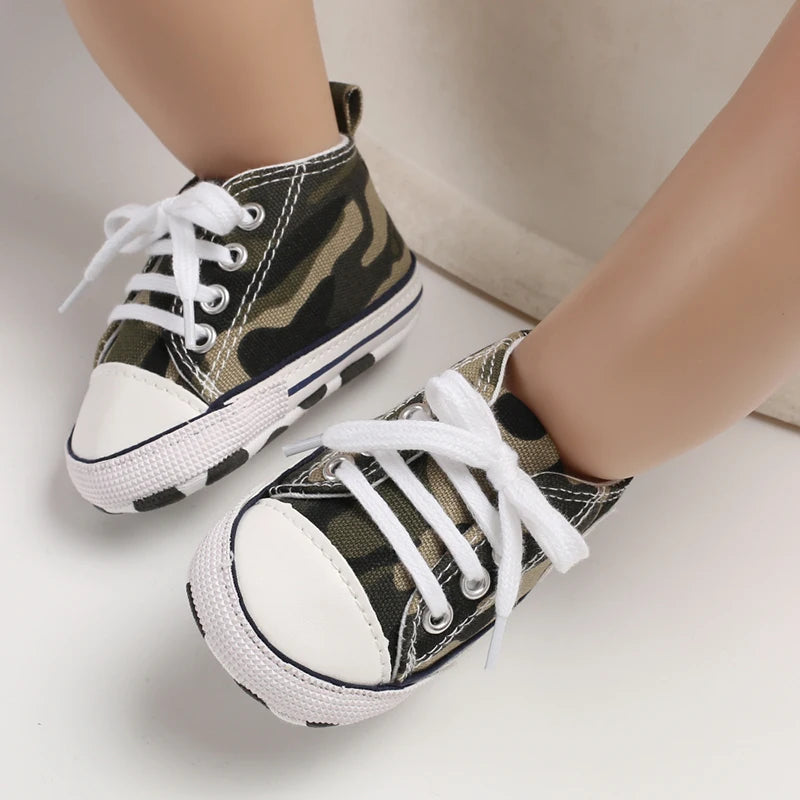 Classic Baby Canvas Sneakers | Anti-Slip First Walker Shoes for Boys & Girls
