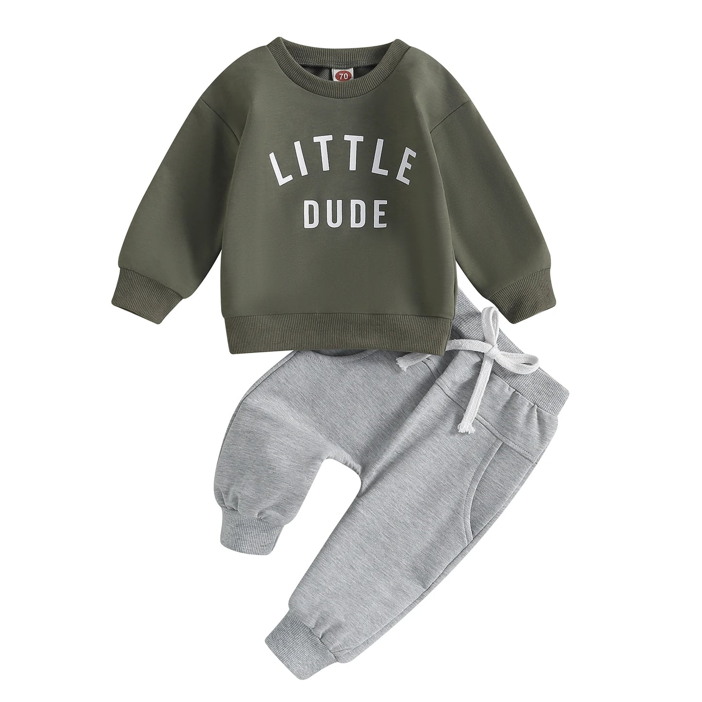 Toddler Boys Casual Sweatshirt & Pants Set | Soft Cotton Outfit