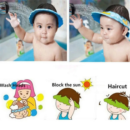 Adjustable Baby Shower Cap | Kids Shampoo Protection Hat